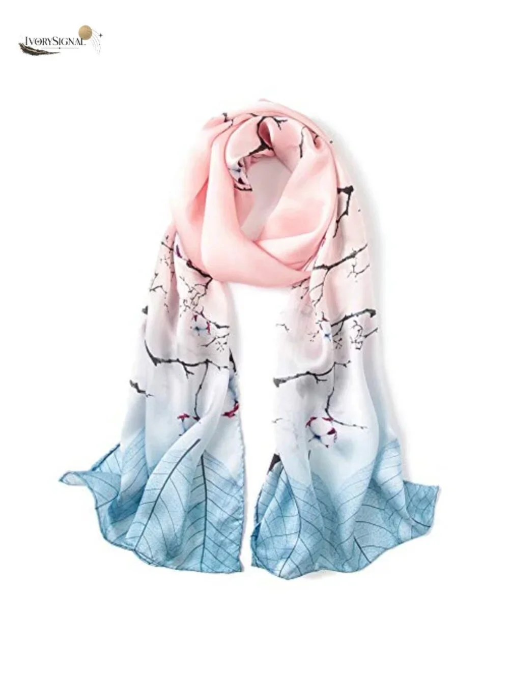 100% Pure Silk Long Scarf Oblong Shawl Women Large Wrap